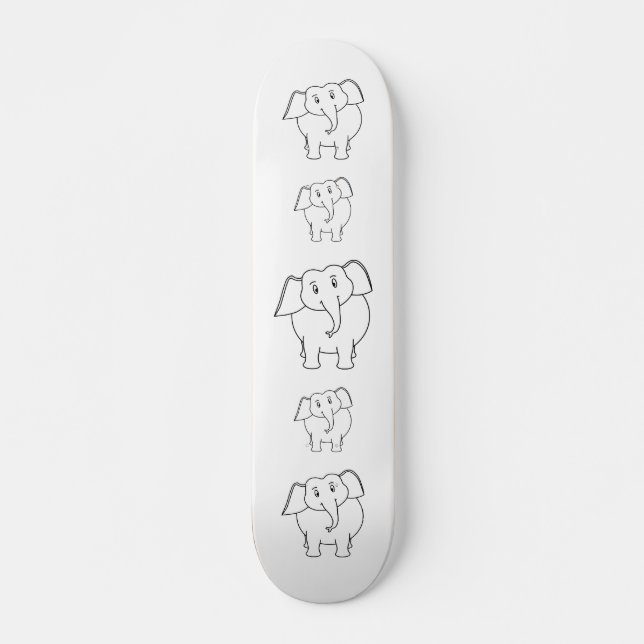 Skate Elefante Branco. (Frente)