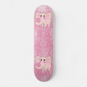 Skate Elefante Rosa Damask