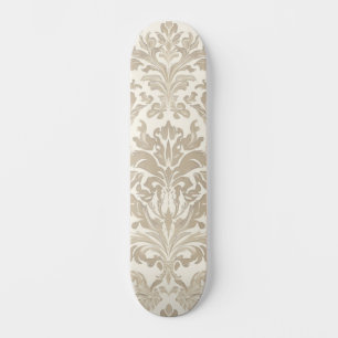 Skate Elegância de Marfim Barroco Damasko Clássico Antig