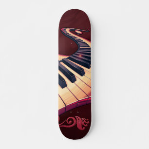 Skate Elegância em movimento, o piano curvo. 
