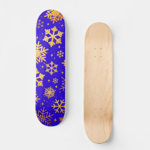 Skate Elegância Floco de Neve Dourado – Inverno de Féria