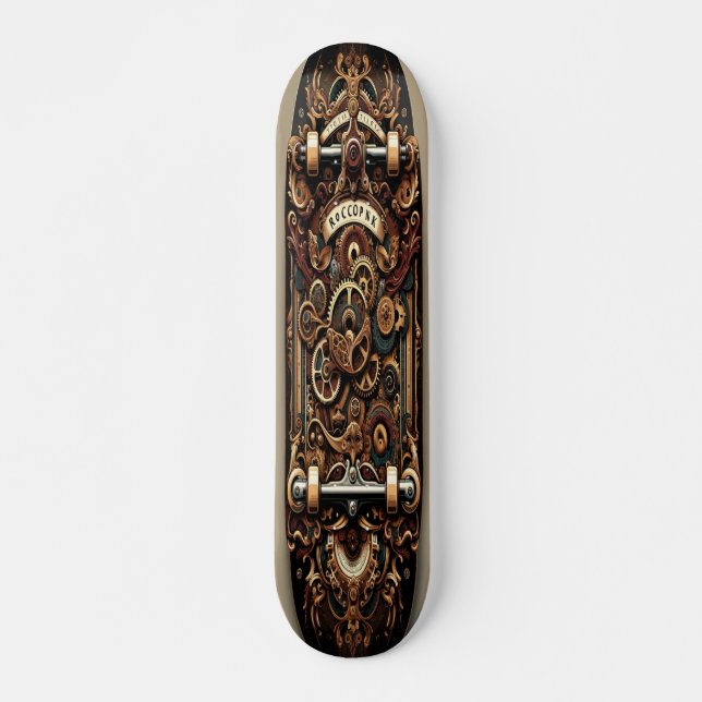 Skate Elegância Steampunk (Frente)