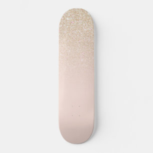 Skate Elegante Glitter Rosa-Rosa-Rosa-Dourada