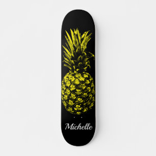 Skate Elegante Yellow Pineapple Personalizado