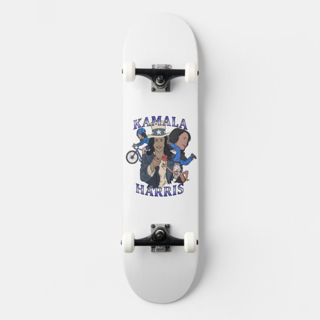 Skate Eleição de Estilo de Rap Bootleg Kamala Harris (Frente)