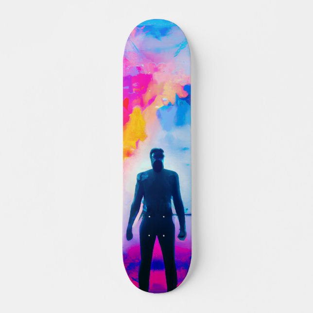 Skate Em pé nas cores (Frente)