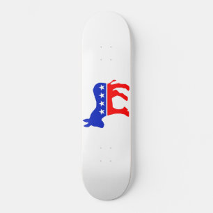 Skate Emblema Político do Partido Democrático (Donkey)
