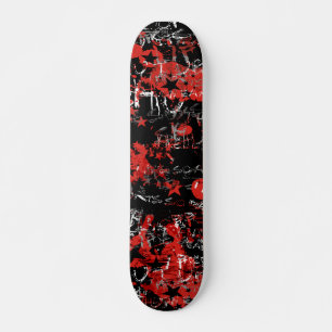 Skate Emo Grafite Vermelho