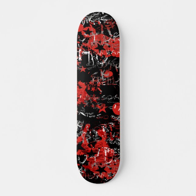 Skate Emo Grafite Vermelho (Frente)