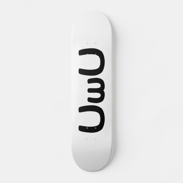 Skate Emoticon feliz da cara do Anime de UwU (Frente)