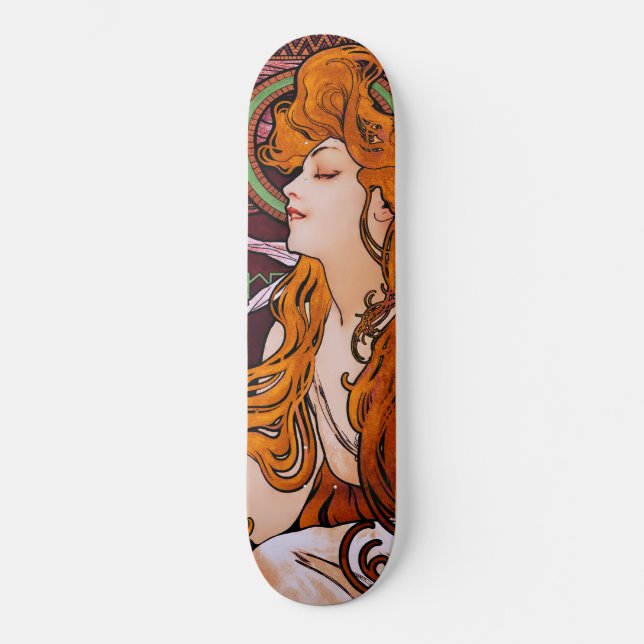 Skate Emprego de Alphonse Mucha (Frente)