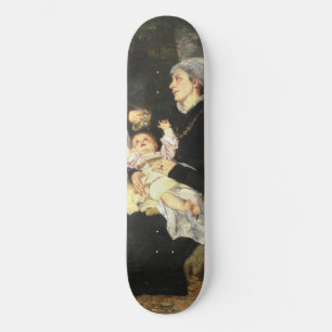 Skate En Ammes Besøg - Bertha Wegmann Fine Art