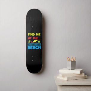 Skate Encontre-me na Praia Projeto de Férias de Verão