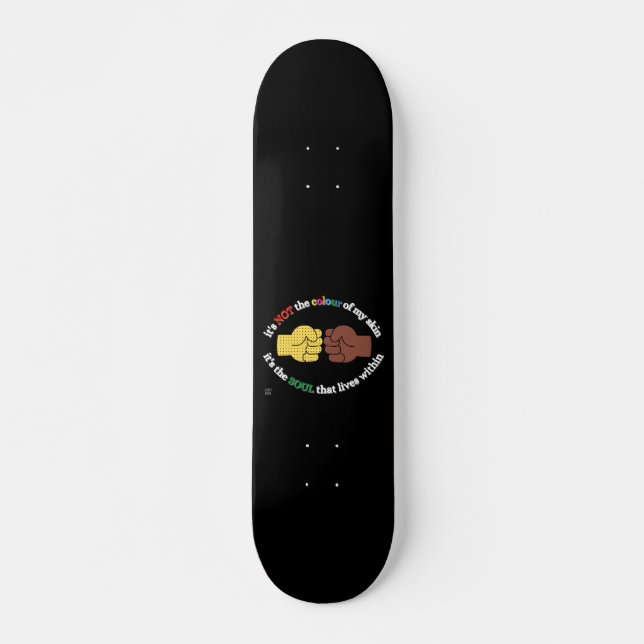 skate "END RACISM" (Frente)