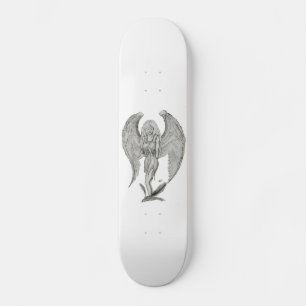 Skate Engel Bleistiftzeichnung Design preto e branco