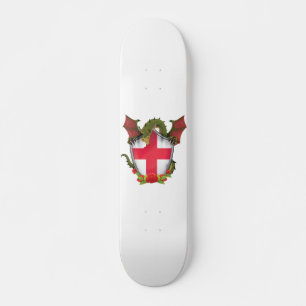 Skate England Dragon e English Flag shield