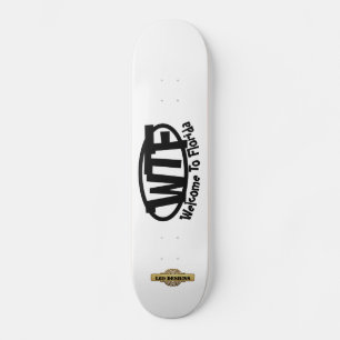 skate engraçado "Bem-vindo à Flórida"