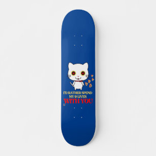skate engraçado "CUTE CAT"