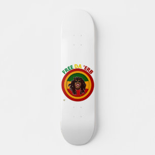 skate engraçado "FREE DA'ERB"