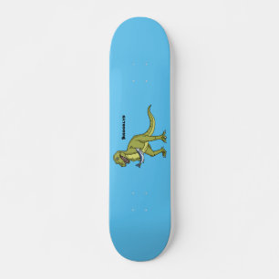 Skate Engraçado ilustração do dinossauro T rex 