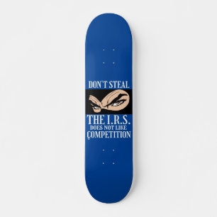 skate engraçado "NÃO ROUBE... 2 polegadas