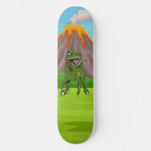 Skate Era Pré-Histórica Vulcão Dinossauro