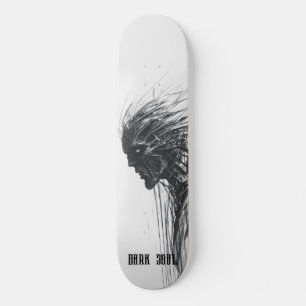 Skate Esboço de Ser Sombrio Alma Negra
