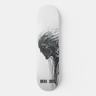 Skate Esboço de Ser Sombrio Alma Negra