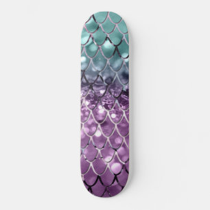 Skate Escala de Sereia em Aqua Purple MERMAID Glitter #2