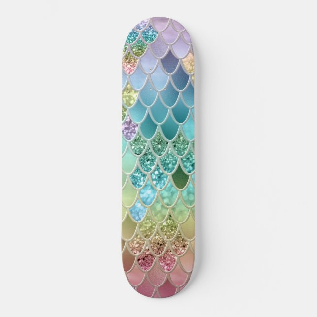 Skate Escalas de Sereia de Verão #1 (Faux Glitter) (Frente)