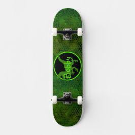 Skate Esconder Dinossauro Verde Personalizado