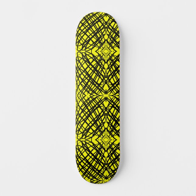 Skate Escrivora Simples | Inclinação Espelho | Amarelo | (Frente)