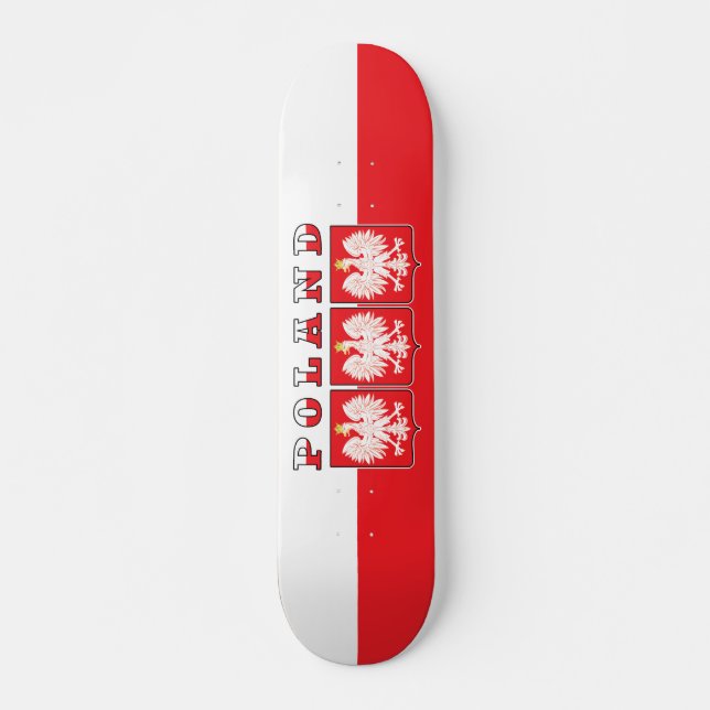Skate Escudos de Sinalizador de Águia Polônia (Frente)