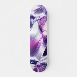 Skate Esculido de metal fosco, em roxo e lilás