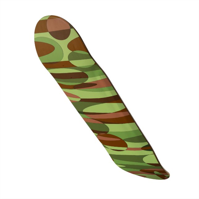 Skate Esferas Verdes e Castanhosas (Frente)