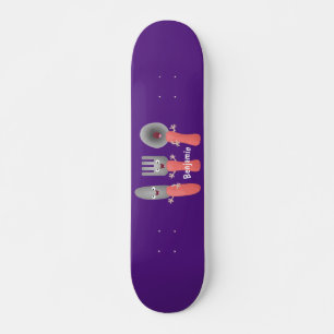 Skate Esforço de faca e talheres de colher