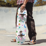Skate Espaço<br><div class="desc">Um presente fantástico para fãs da exploração espacial e galáxia, este padrão de porta espacial design skate apresenta uma experiência espacial encantadora.</div>