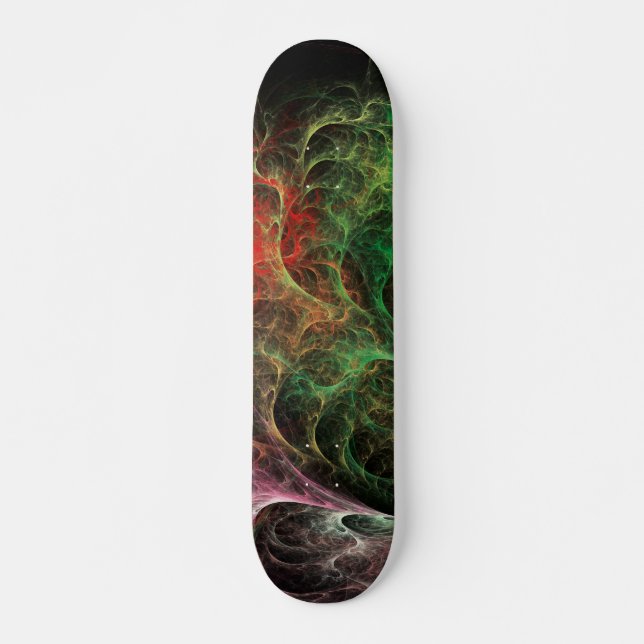 Skate Espaço de Fogo de Arte Abstrata (Frente)