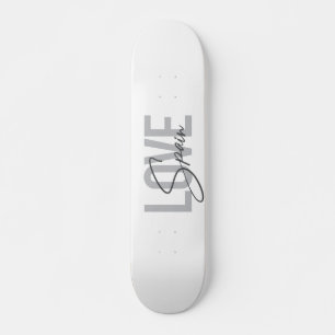 Skate Espanha de amor moderna, simples, legal, design ur