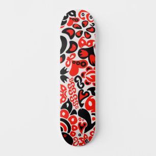 Skate Espetáculo floral de arte popular ucraniana