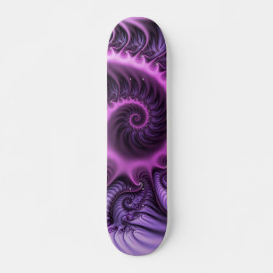 Skate Espiral De Arte Fractal, Roxal, Rosa-Legal, vívida