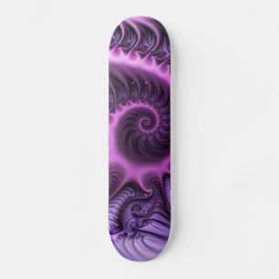 Skate Espiral De Arte Fractal, Roxal, Rosa-Legal, vívida