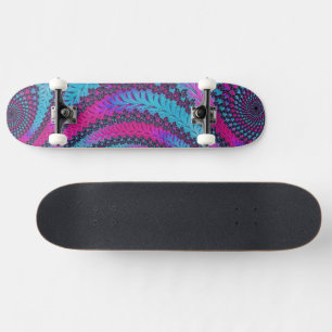 Skate Espiral Magenta e Ciano