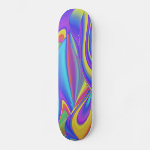 Skate Espírito do Abstrato 3D Rainbowart de Verão