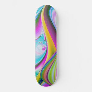 Skate Espírito do Abstrato 3D Rainbowart de Verão