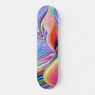 Skate Espírito do Verão Breeze Abstrato 3D Rainbowart