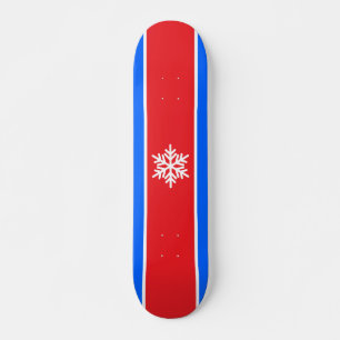 Skate Esportes Brilhante Vermelho Branco Azul Stripes Ne