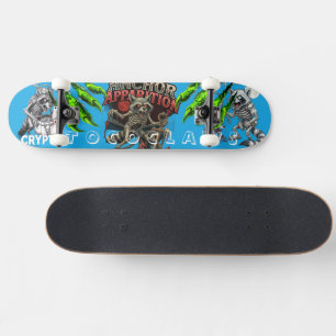 Skate Esqueleto de Guaxinim Aparição Âncora Fantasia S