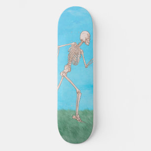 Skate Esqueleto Engraçado Correndo