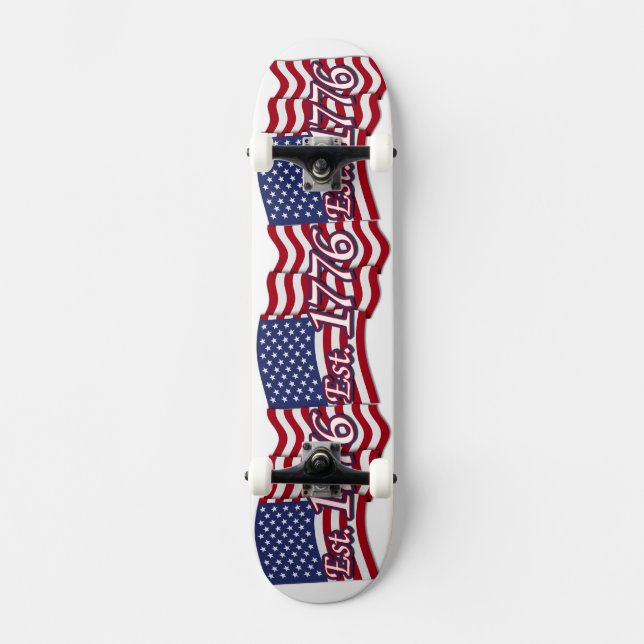 Skate Est. 1776 USA Flag (Frente)